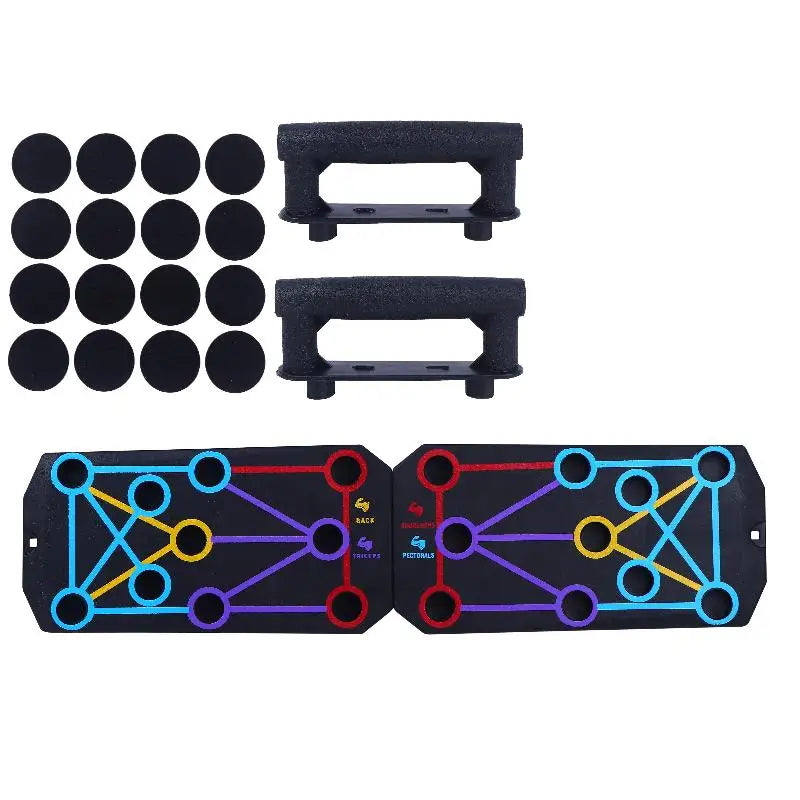 Multifunctional Push Up Board With 20 Holes For Home Gym