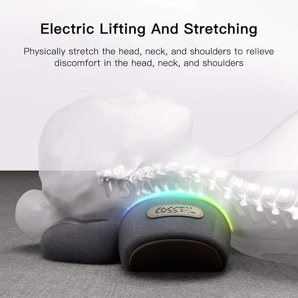 PAQIN Electric Neck Massager Pillow Heating Vibration Cervical Back Support