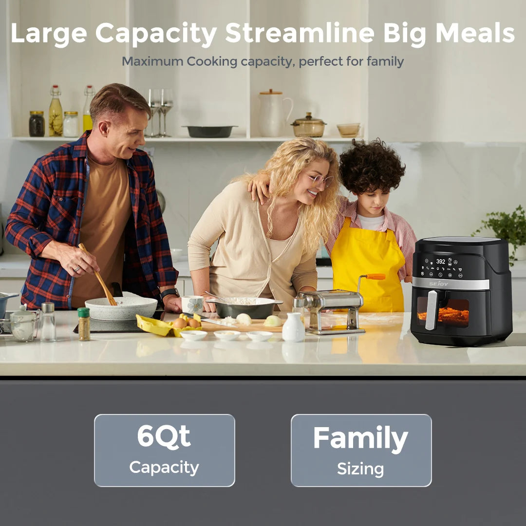 SEJOY 8 In 1 Air Fryer Oven Oilless Cooker Roasting