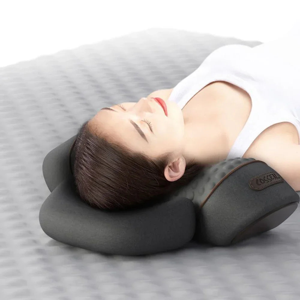 PAQIN Electric Neck Massager Pillow Heating Vibration Cervical Back Support