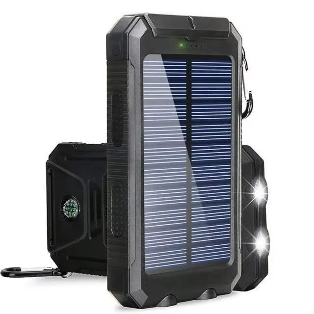 Oloey Solar Power Bank 80000Mah Portable Charger Strong Led Light
