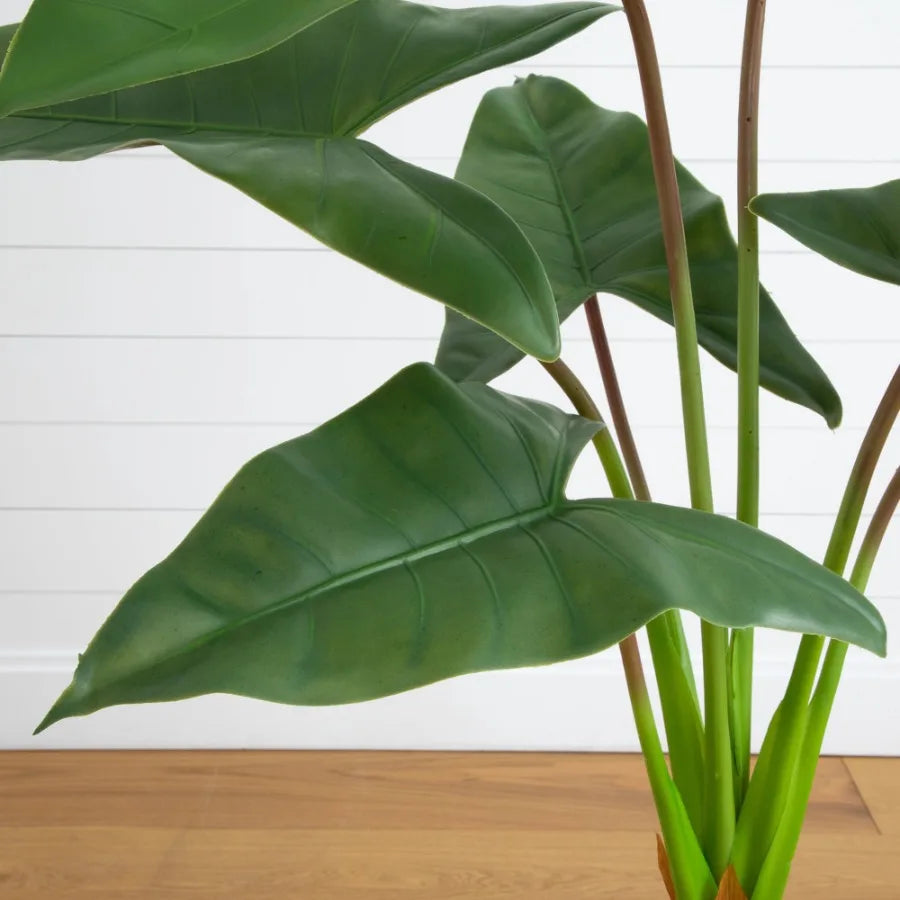 Philodendron Artificial Plant With Planter For Indoor Decor