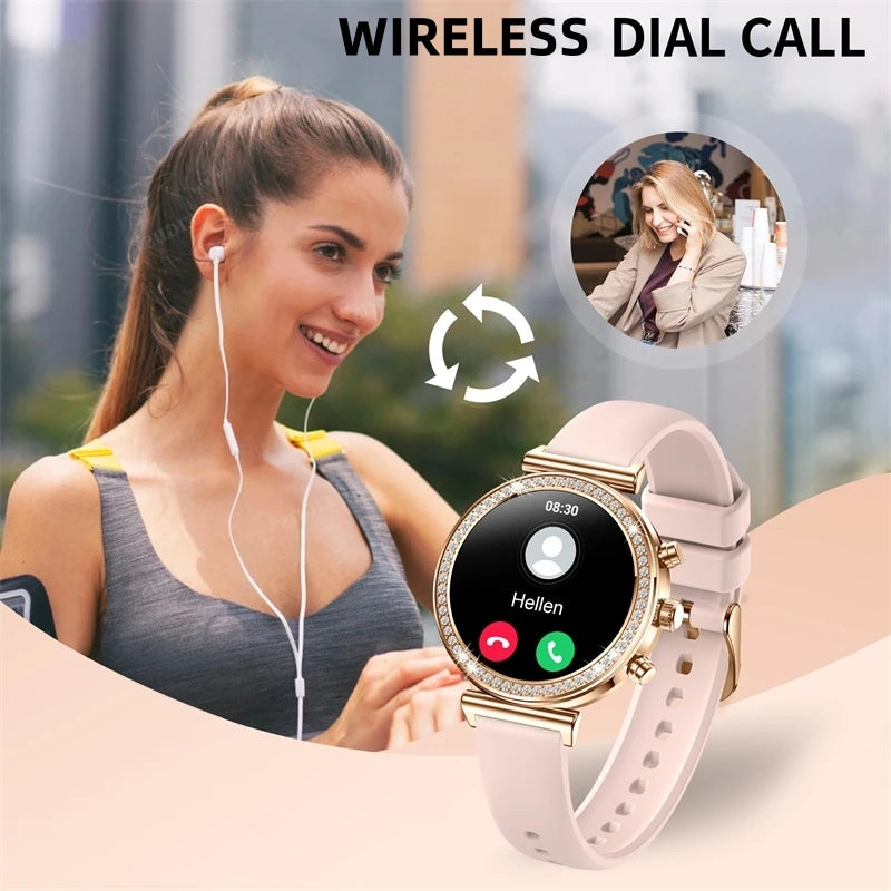 INNOFOVO Ladies Smartwatch With Calls And Messages Compatible iPhone Android