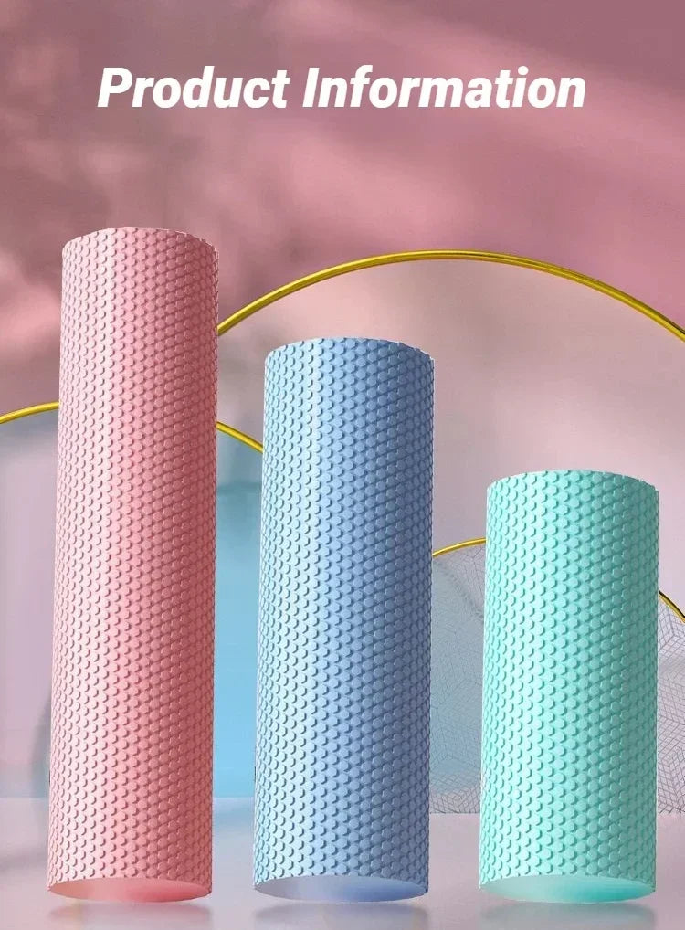 Hexagonal EVA Foam Yoga Roller With 3D Massage Nodes
