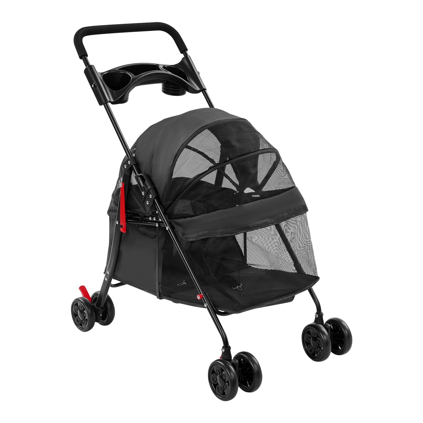 Bymaocar Foldable Pet Stroller For Medium Dogs And Cats