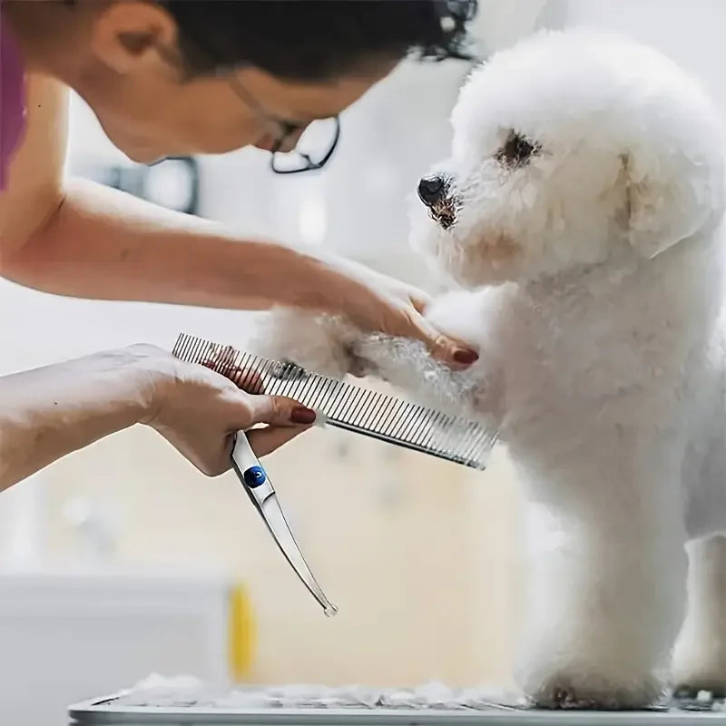 Pet Safe Stainless Steel Ambidextrous Dog Grooming Scissors Round Head
