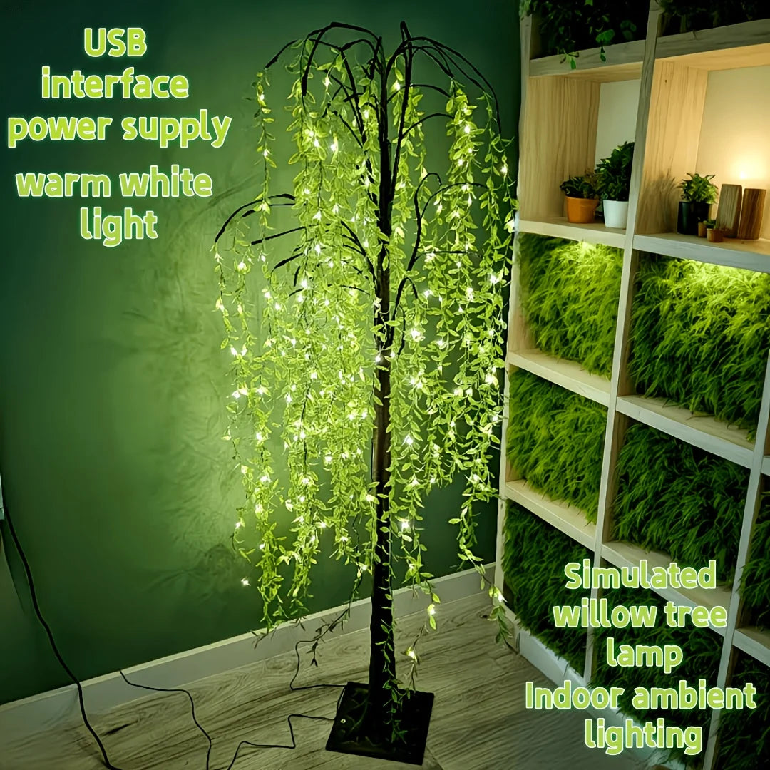 188 LED Willow Tree Light With USB Power Garden Decor