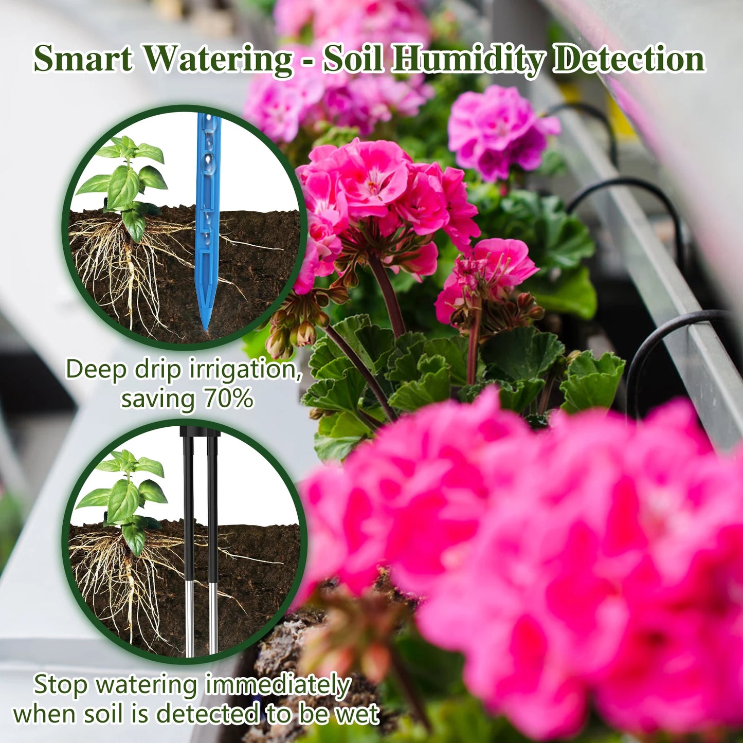 Solar Drip Irrigation System With Dual Supply And USB Charging