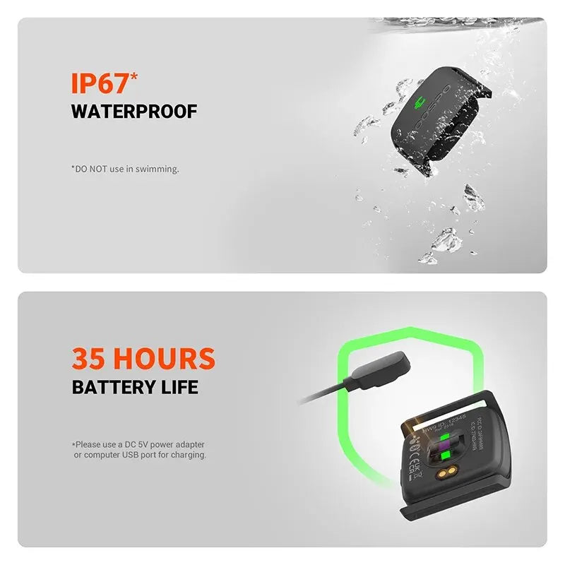 COOSPO HW9 Heart Rate Monitor Armband With BLE 5.0 ANT