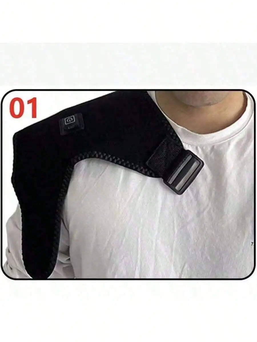AXH Heated Shoulder and Knee Pad Bracket Massager for Joint Relief