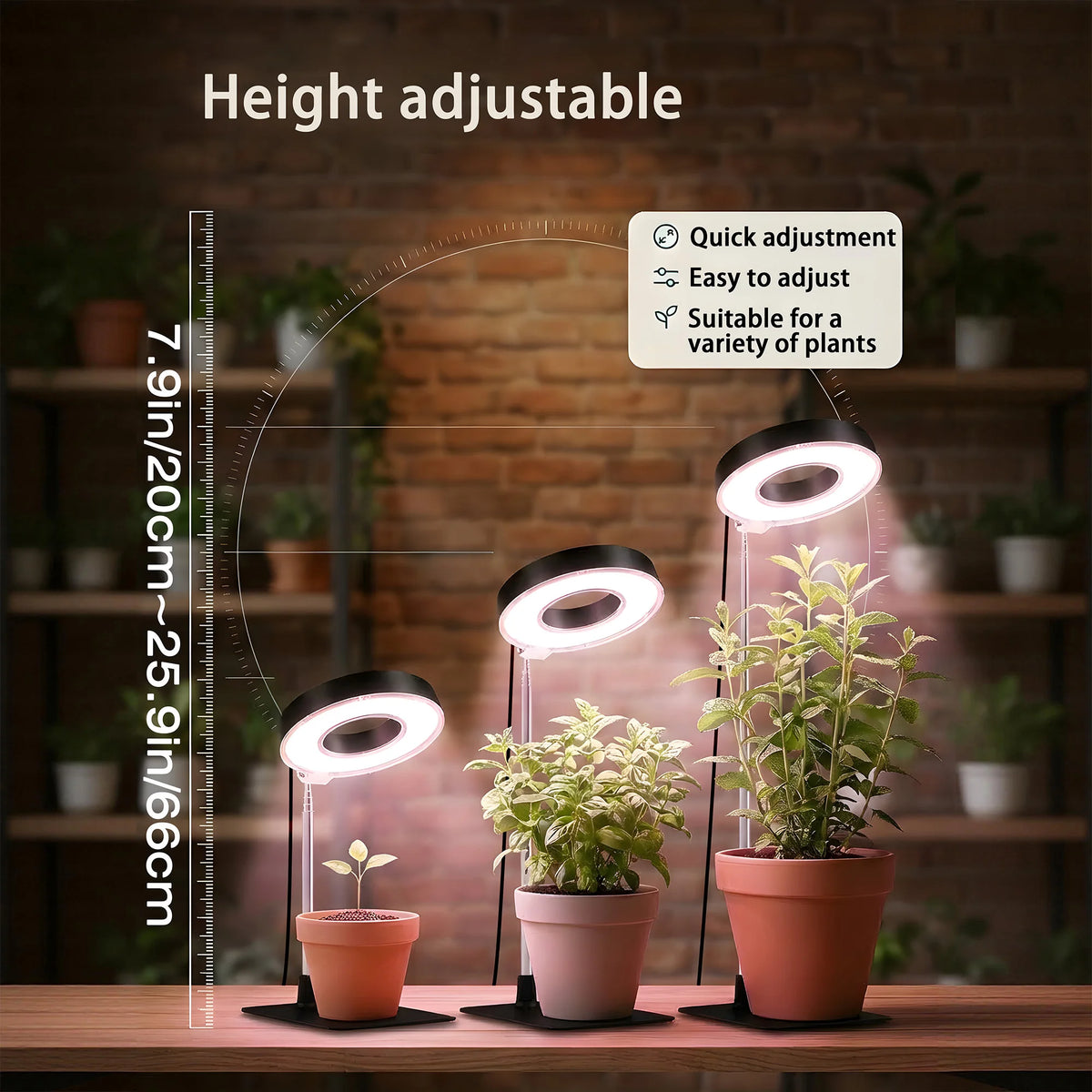 Smeileas Full Spectrum LED Plant Grow Light With Magnetic Flexible Head