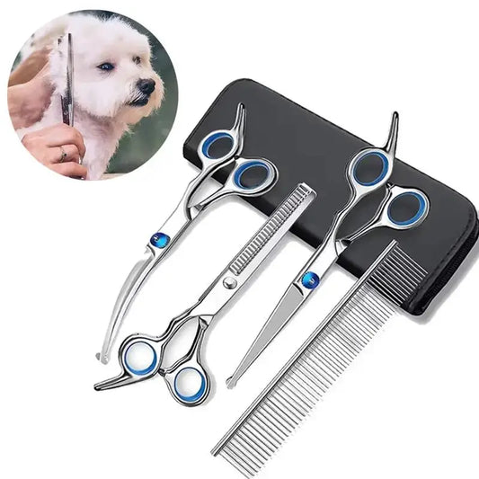 Pet Safe Stainless Steel Ambidextrous Dog Grooming Scissors Round Head