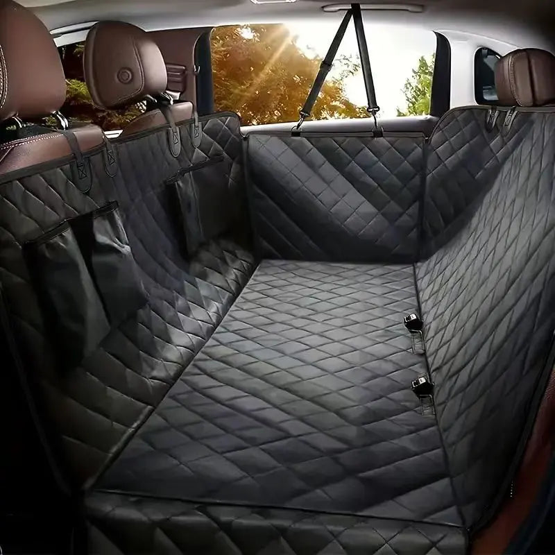 Waterproof Hammock Dog Seat Cover For Cars With Universal Back Seat Fit Protects Interior For Small Breeds Easy Install