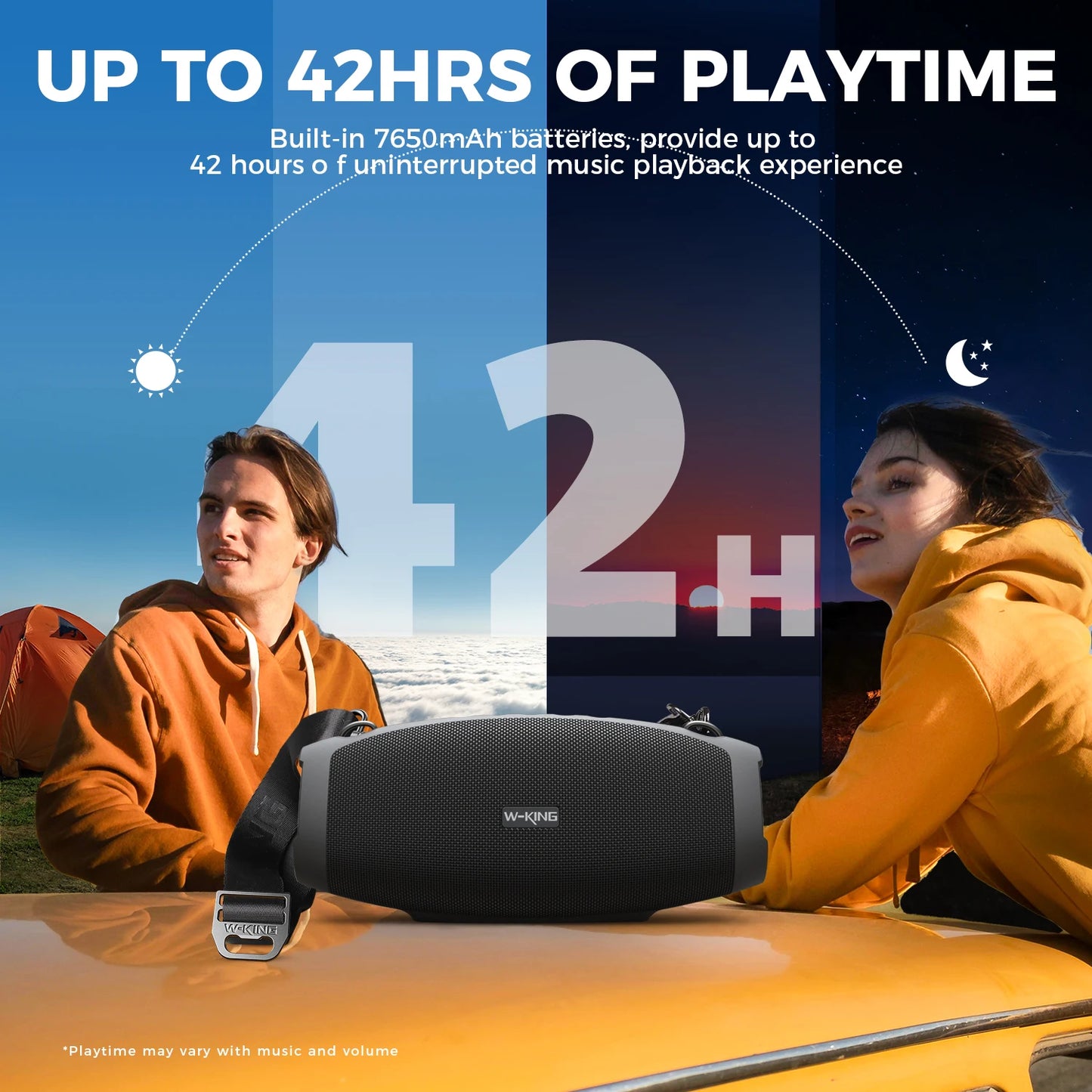 W-King X10 120W Bluetooth Speaker Portable Waterproof Outdoor Party