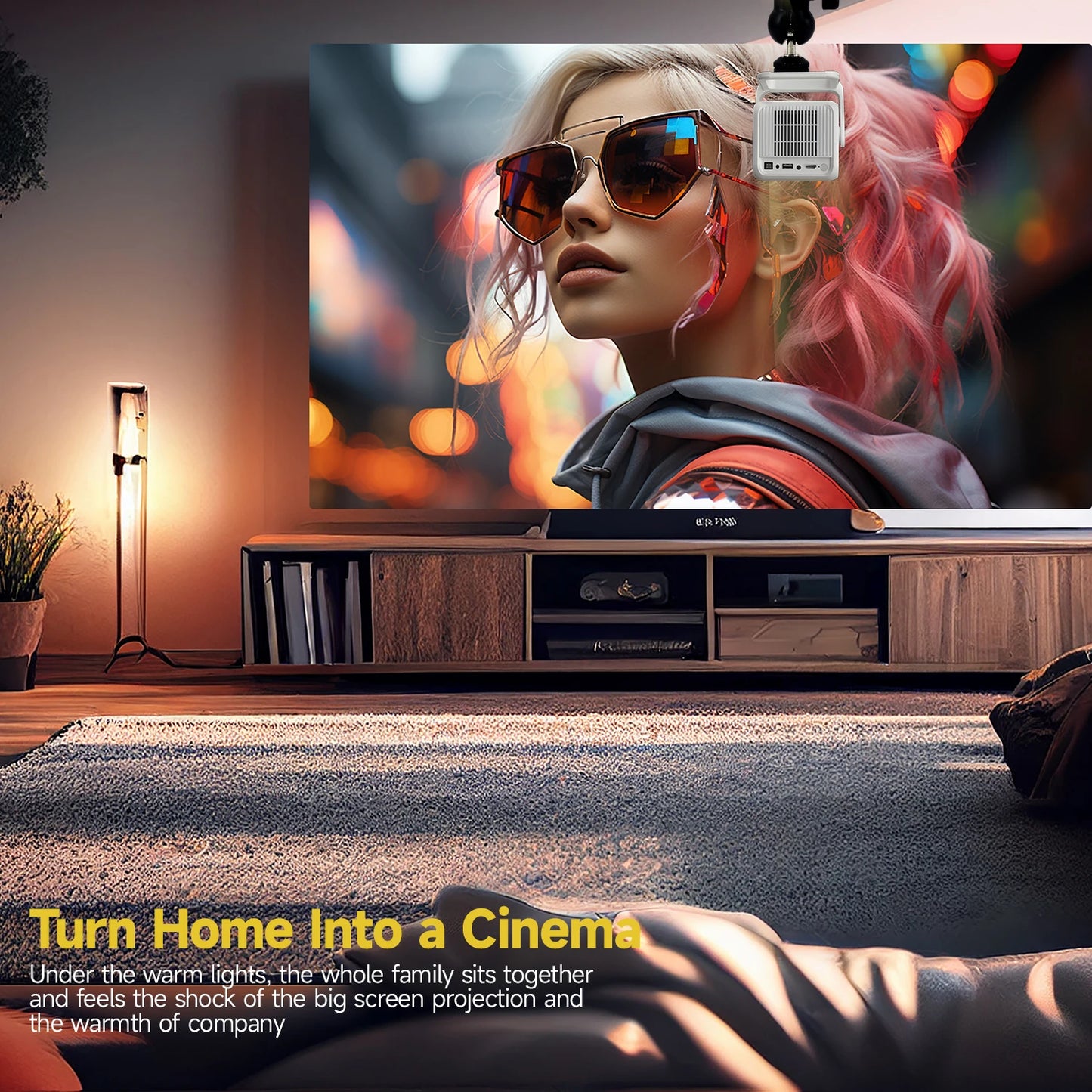 Magcubic HY310X Portable 4K Projector With WiFi Auto Focus