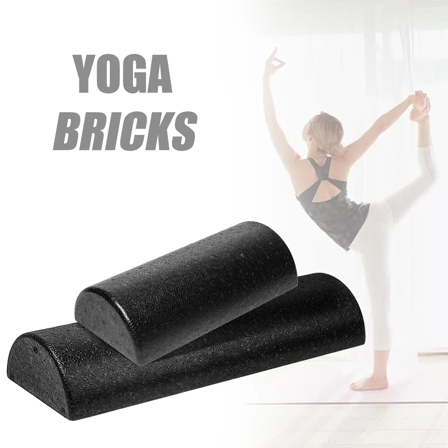 Half Round Yoga Column Roller For Balance Training Foam Massage