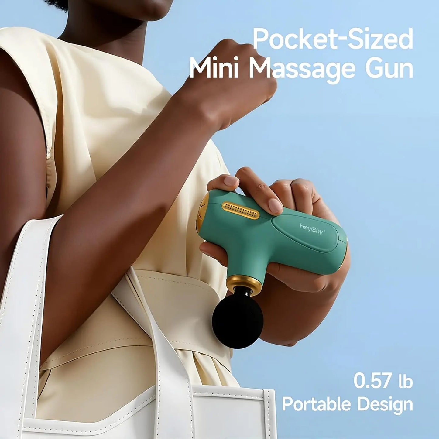Super Mini Massage Gun Deep Tissue Percussion Massager Four Heads