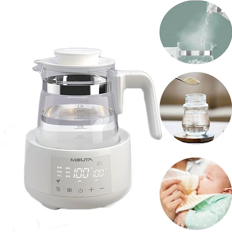 Luouphei Smart Baby Milk Warmer Electric Glass Kettle Temperature Control