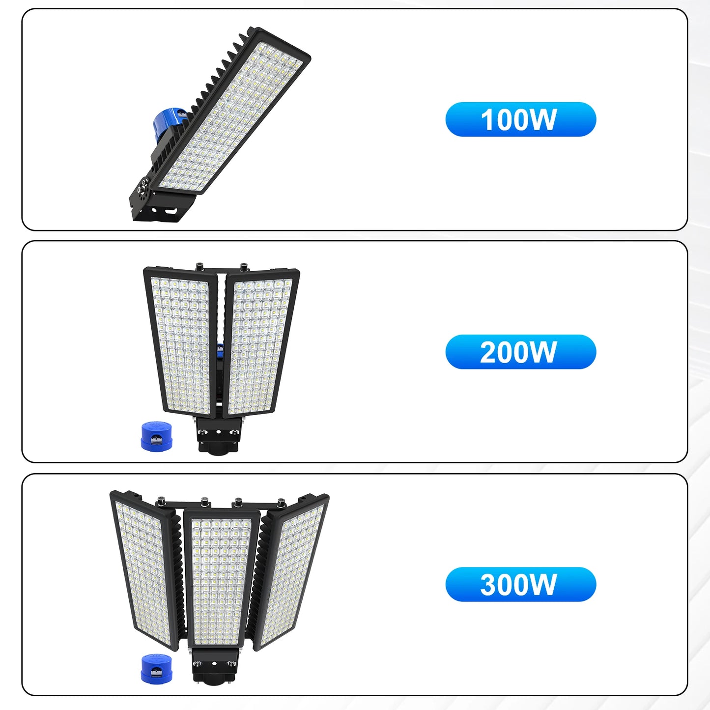 Dusk To Dawn 100W Parking Lot Light With Photocell IP67