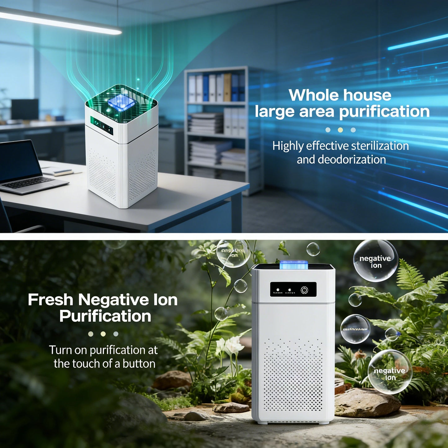 HEPA Air Purifier 360 Degree Intake Low Noise USB Powered