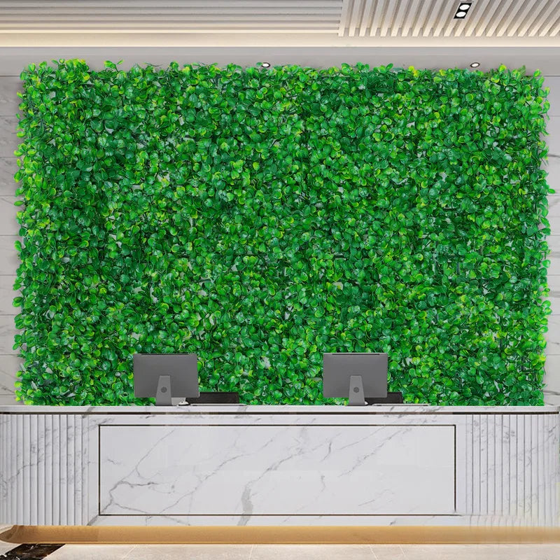 12Pcs Artificial Hedge Panels Garden Grass Mats For Wall Decor