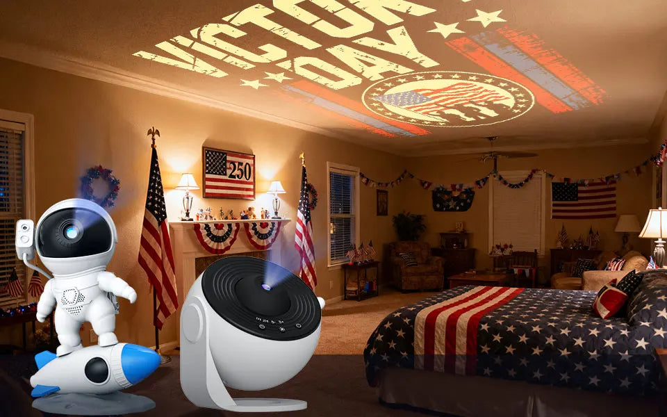 AUSYLE Galaxy Projector Light 19 In 1 Starry Sky Timer