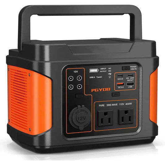 Portable Solar Generator 400W 296Wh Backup Power Supply For Home
