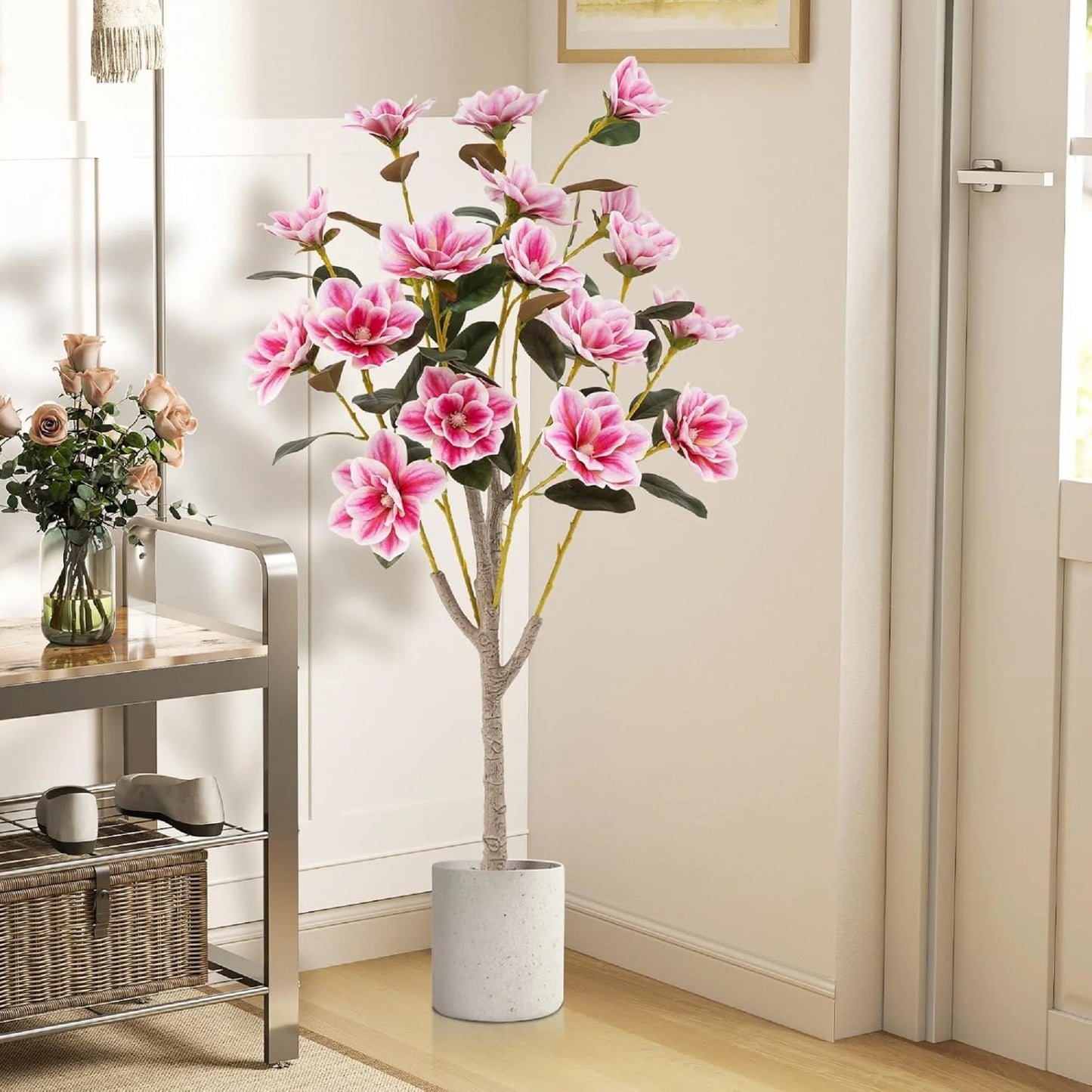 Artificial Magnolia Tree With PEVA Leaves Indoor Decor