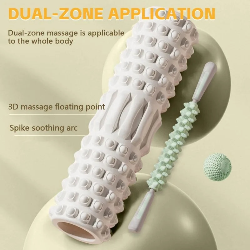 KEMOKO Foam Muscle Massage Roller For Back Pain Relief