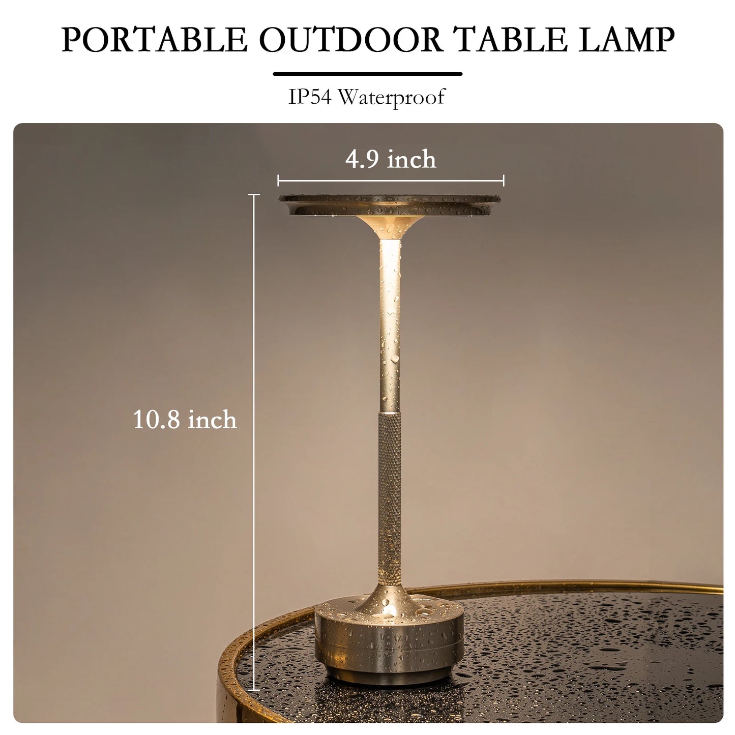 KFV Rechargeable Wireless Table Lamp LED Touch Sensor Night Light