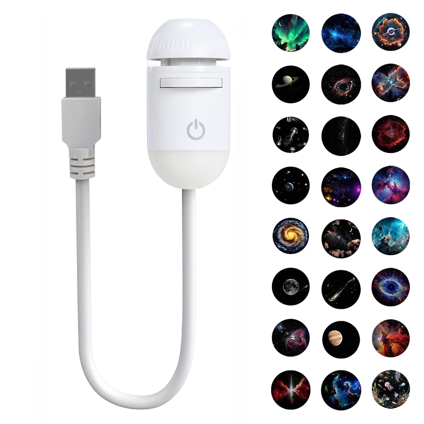 ALIILEE Galaxy Star Projector Night Light USB Nebula Ceiling LED Lamp