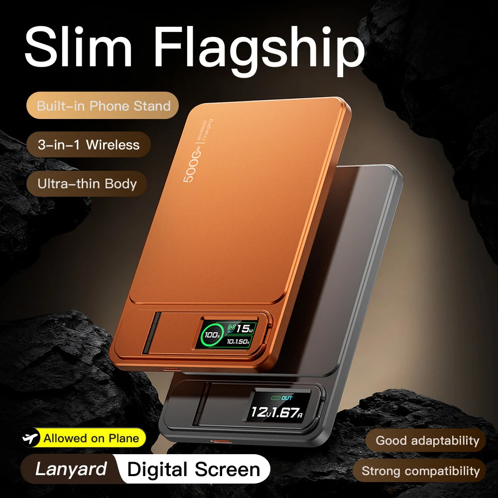 MagSafe Wireless Power Bank 20W Fast Charger With Digital Display