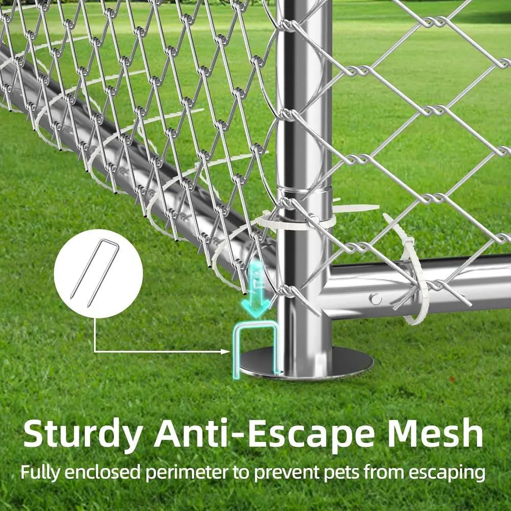 Large Outdoor Dog Kennel Heavy Duty Enclosure With Waterproof Cover