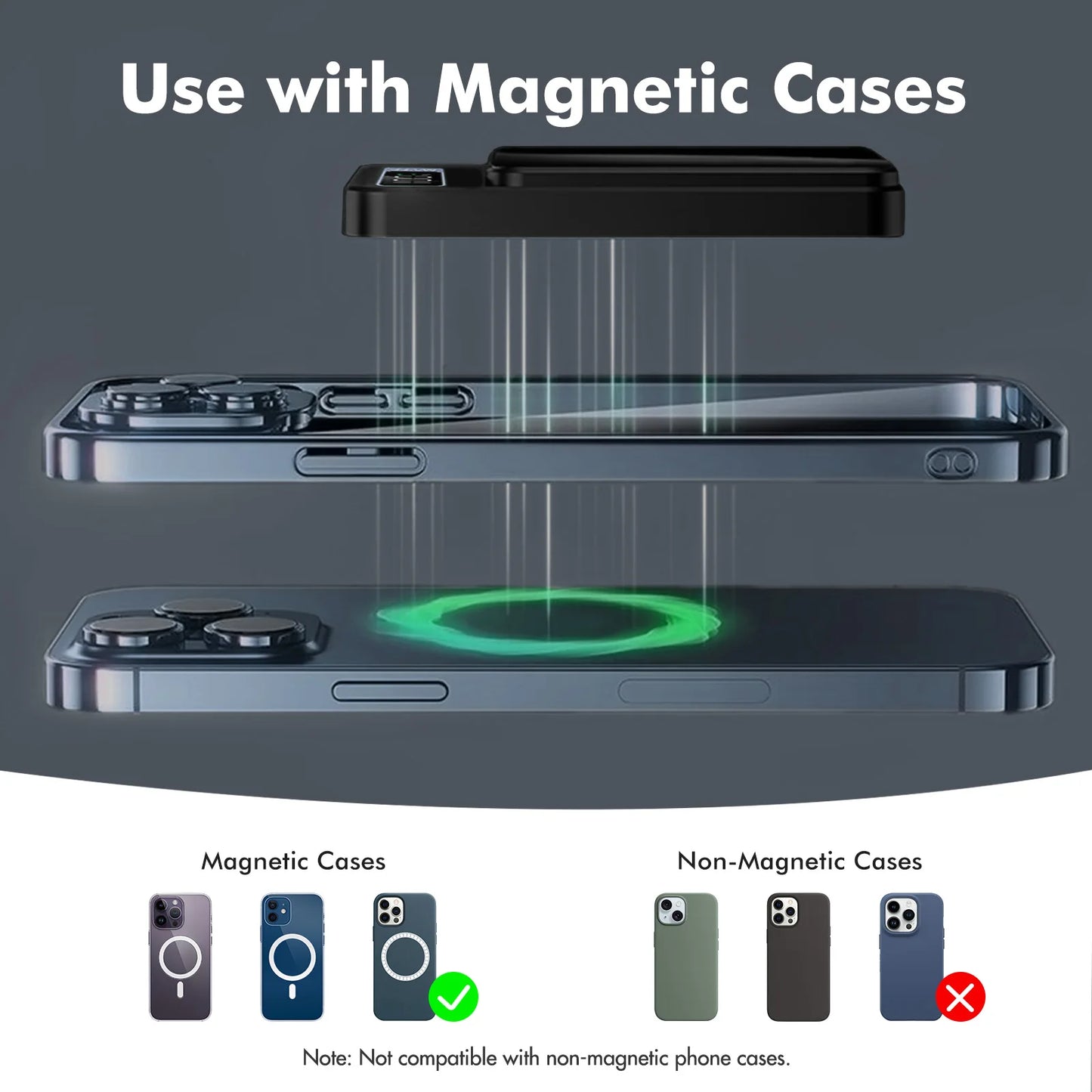 Wireless Magnetic Power Bank 22.5W Charging 10000mAh Led Display Portable