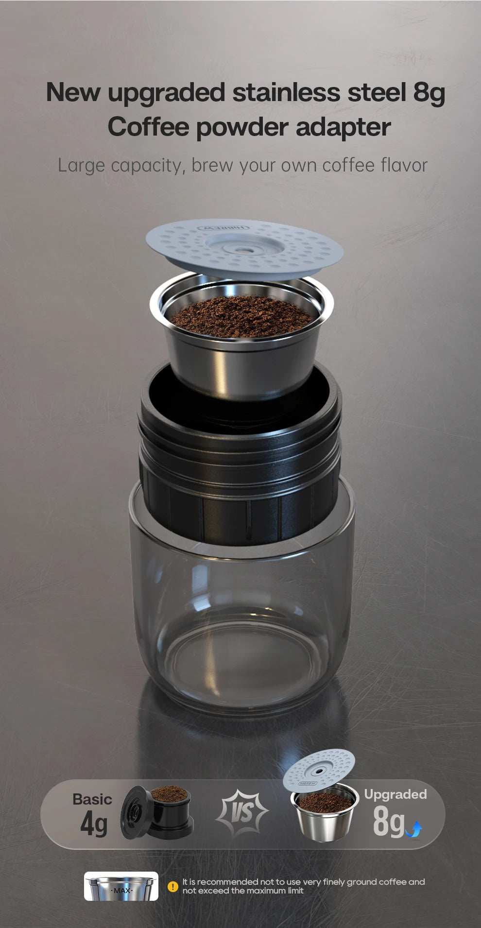 HiBREW Portable Espresso Coffee Machine For Car And Home 12V