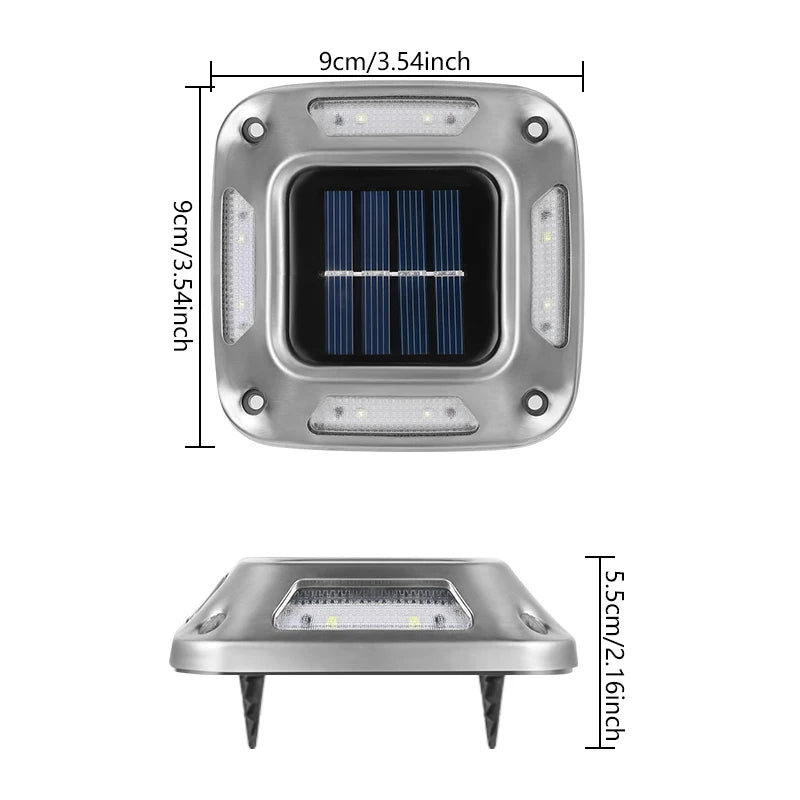 8 LED Solar Driveway Light Outdoor Garden Ground Lamp Waterproof