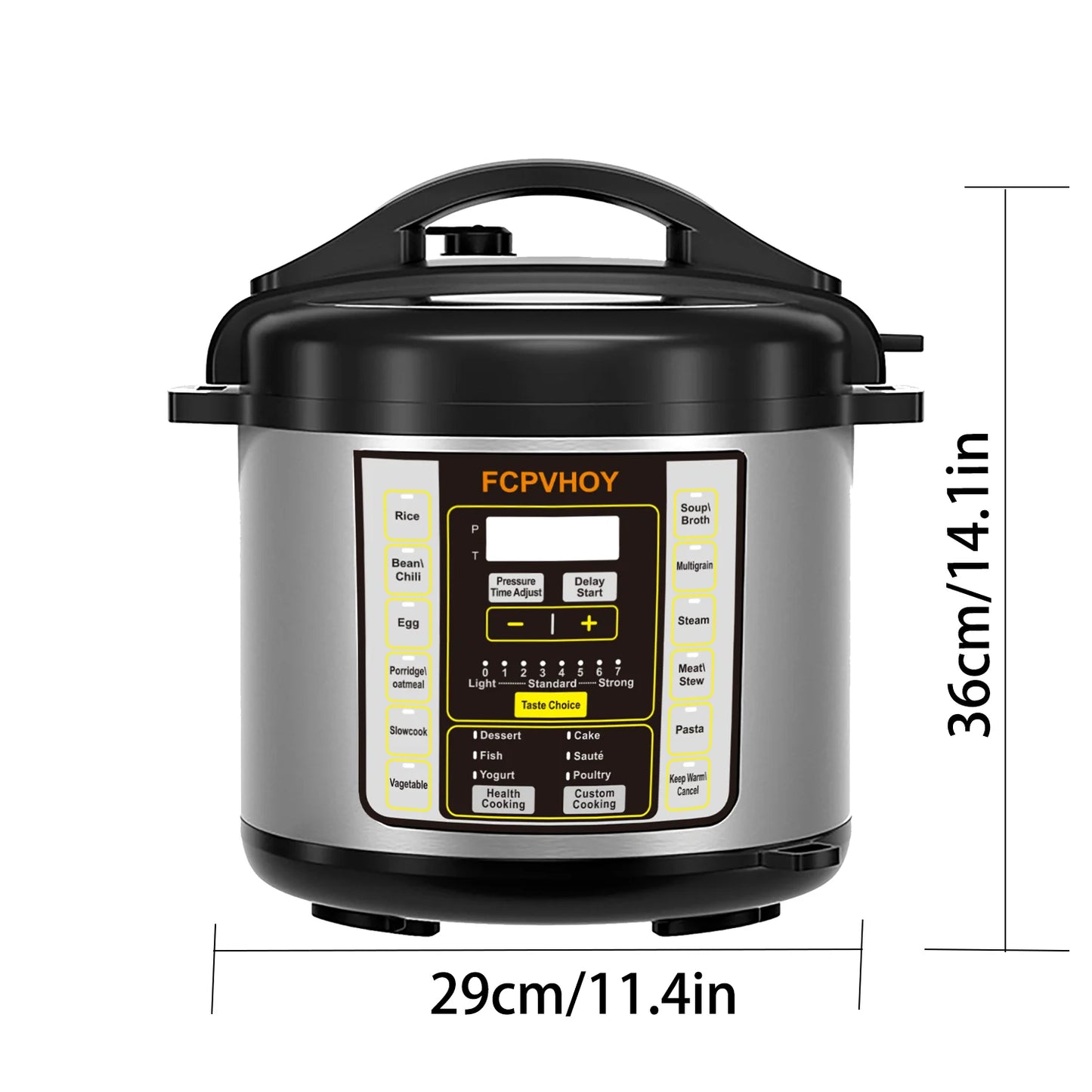 Electric Pressure Cooker 9 In 1 Stainless Steel 304 Liner
