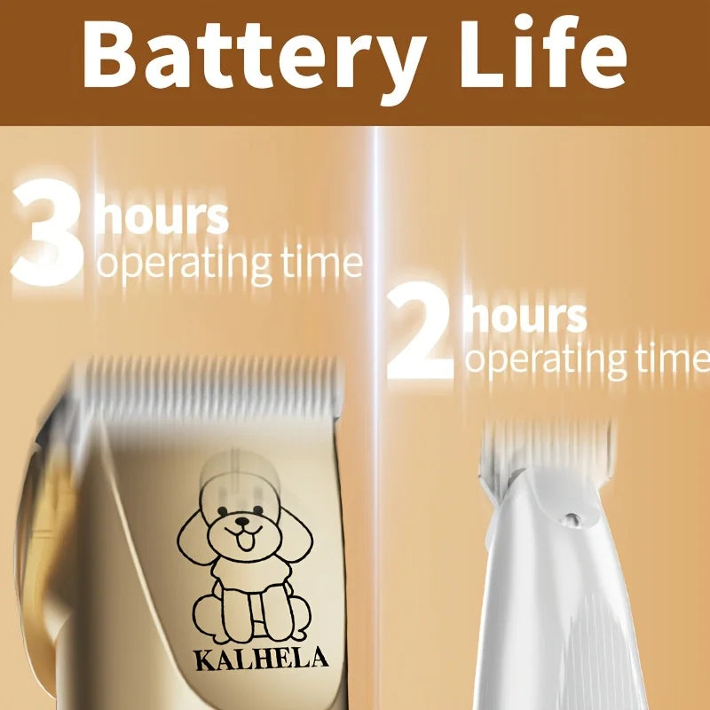 Rechargeable Dog And Cat Grooming Clipper Kit With Nail Clippers