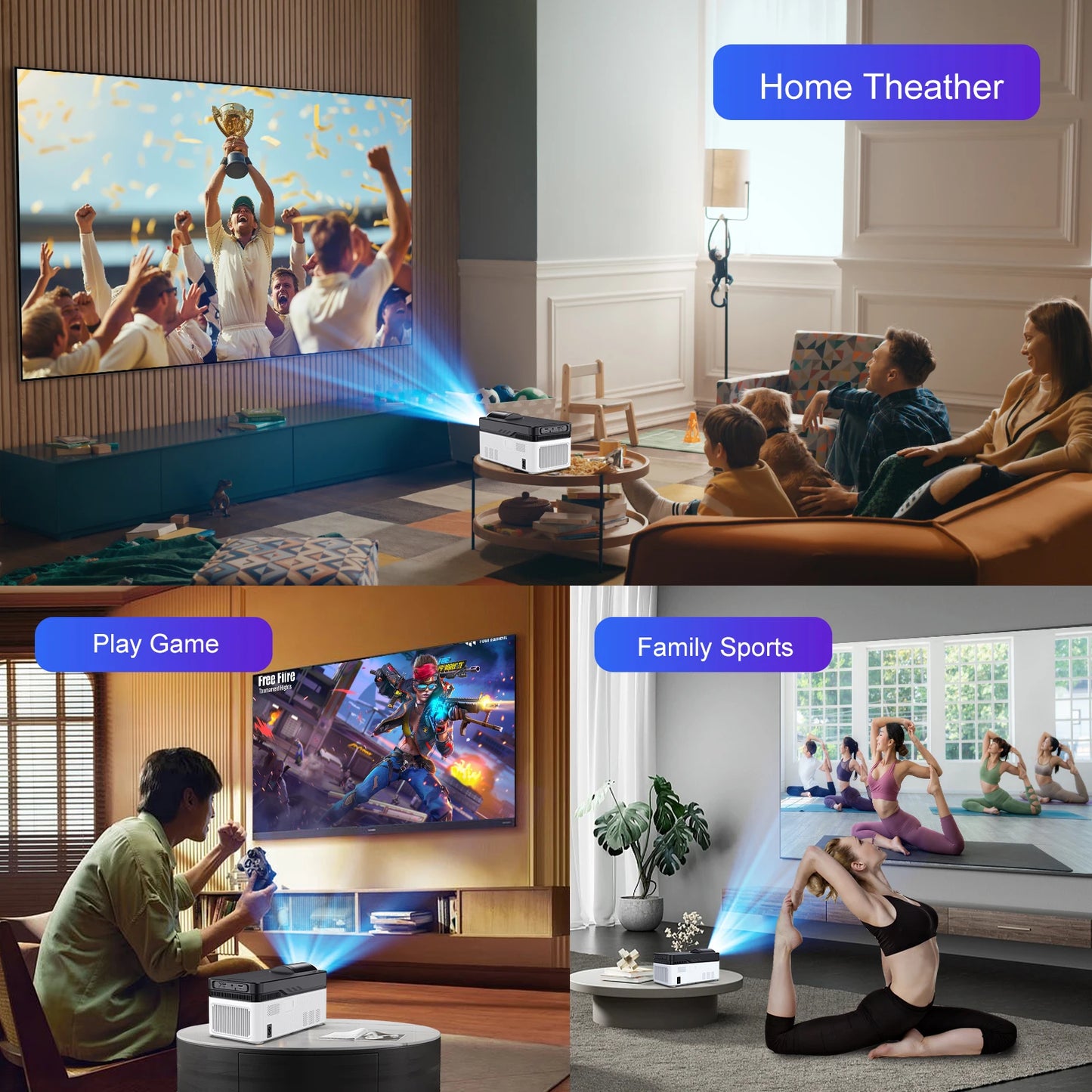 Magcubic HY450 Ultra Short Throw Projector 900ANSI 1080P Home Theater