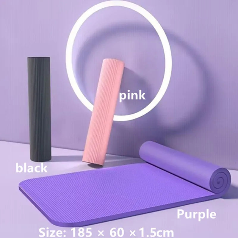 Non Slip Yoga Mat For Home Gym Travel Cushion Workouts