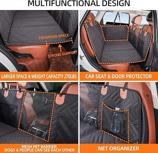 Back Seat Extender Dog Hammock For Car With Hard Bottom Back Seat Cover For Medium Dogs