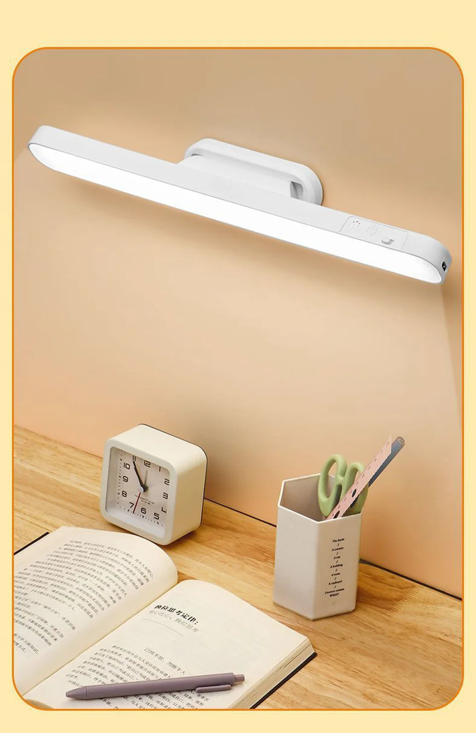 Remote LED Desk Lamp Magnetic Hanging Night Light USB Rechargeable