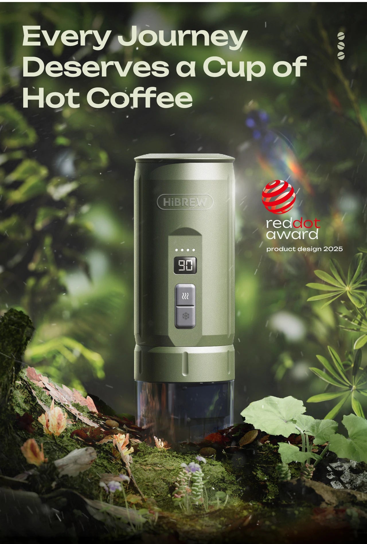 HiBREW H4C Portable Espresso Machine 3in1 Travel Coffee Maker 7500mAh Battery