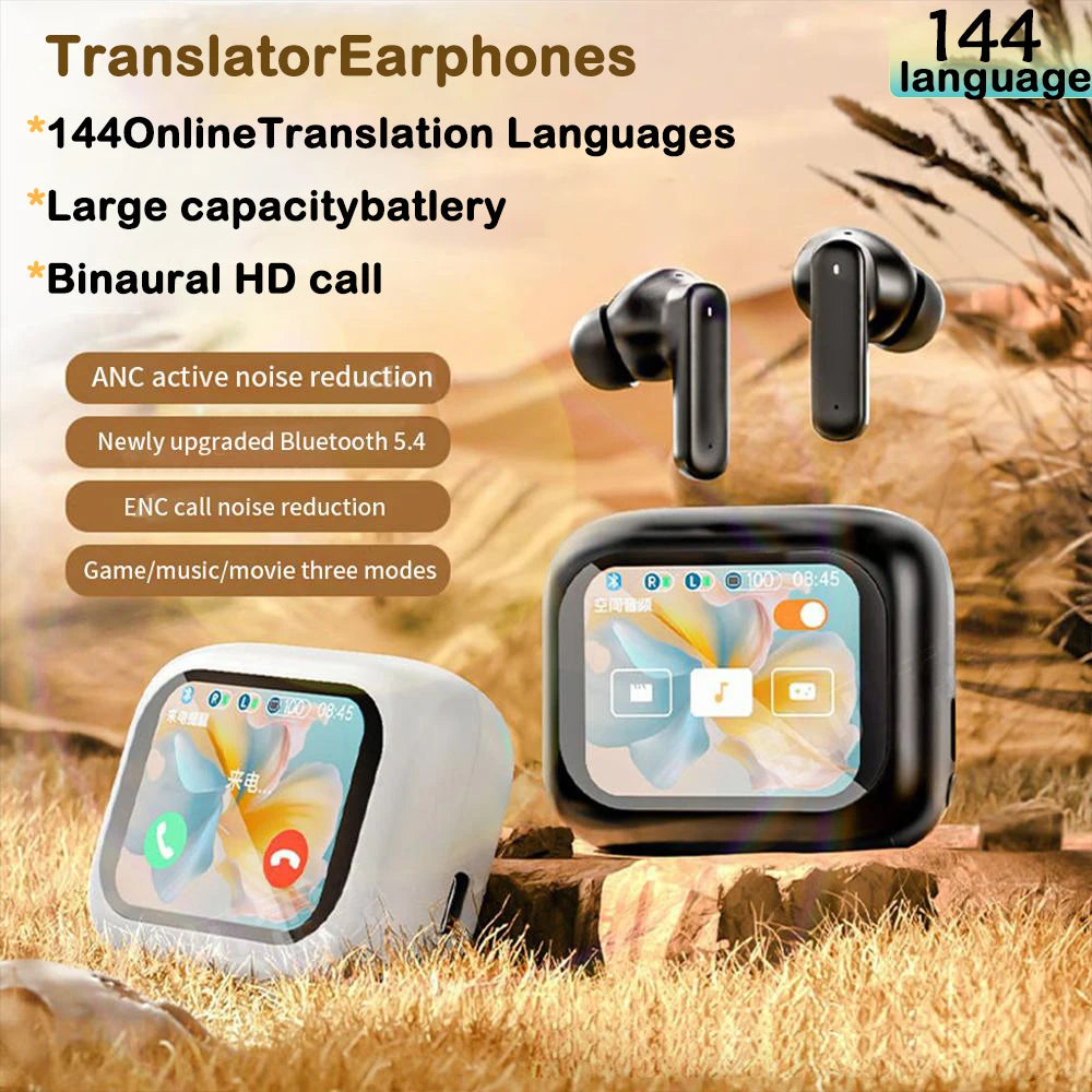 GREATWALL AI Translation Earphones 144 Languages Bluetooth 5.3