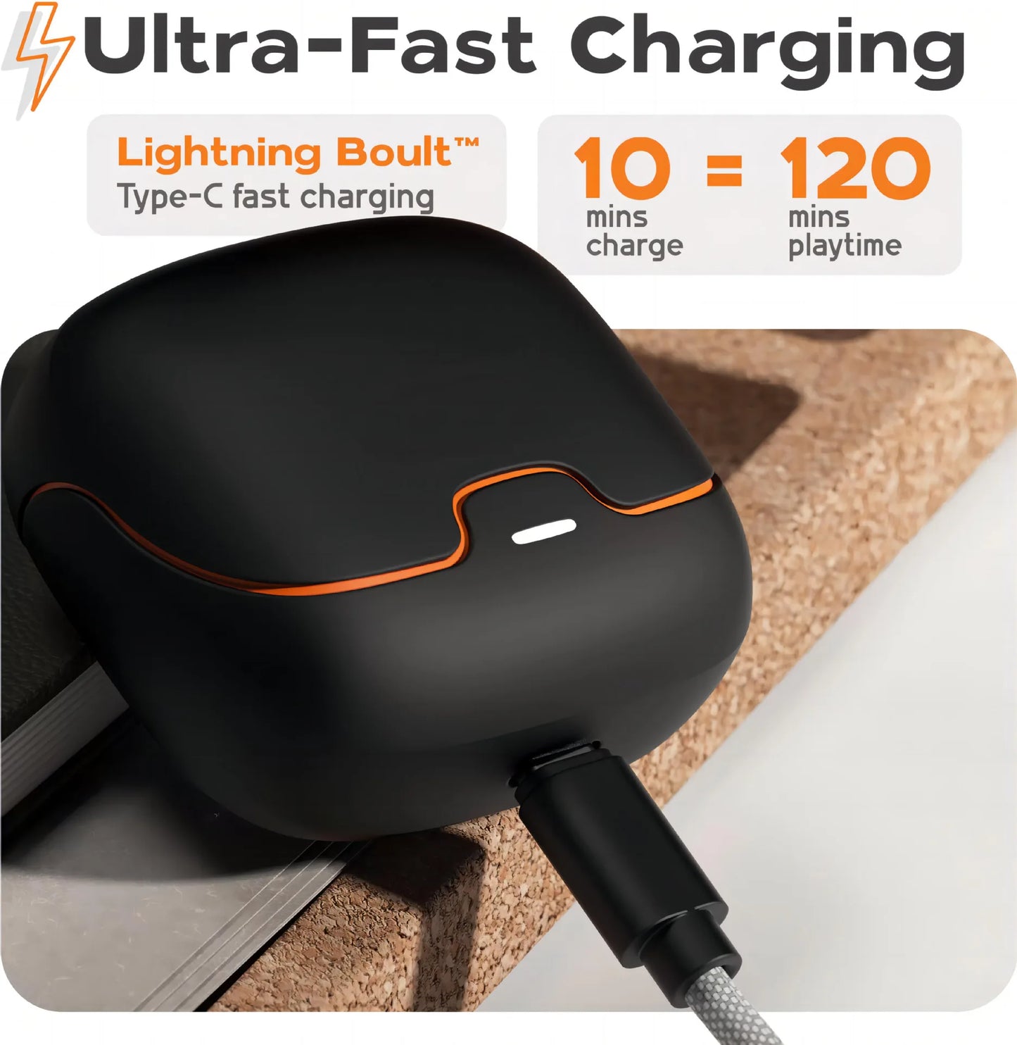 TWS Wireless Earphones With ENC Noise Cancellation And Dual Microphones