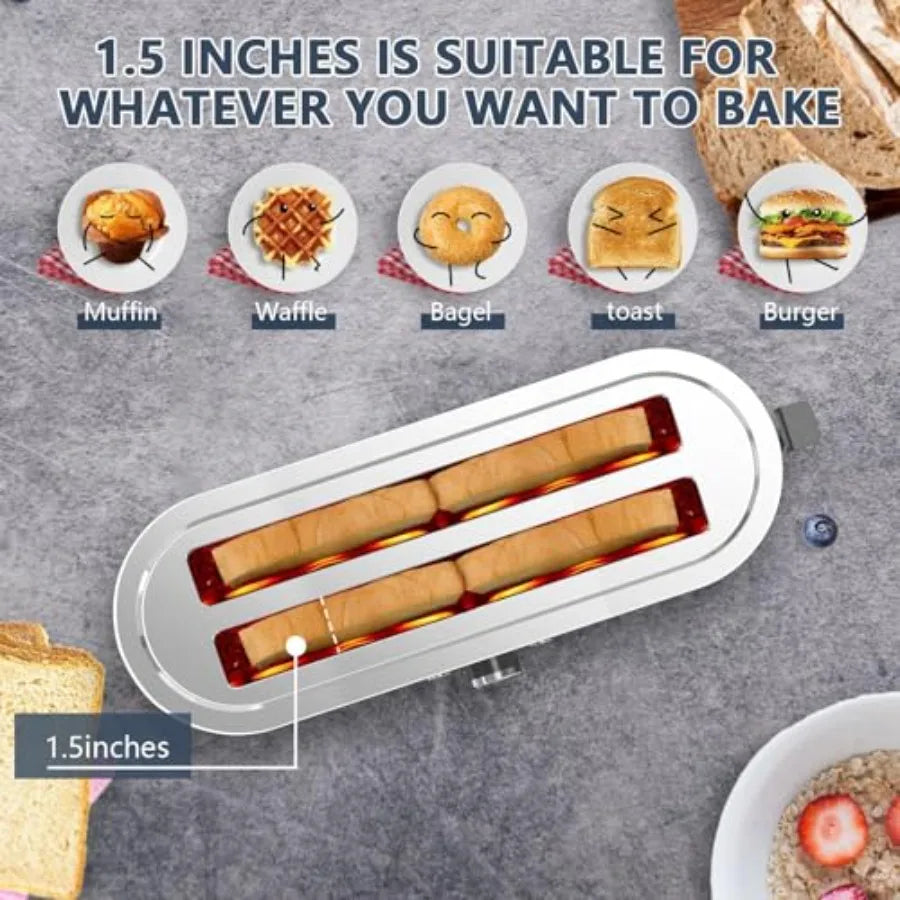 4-Slice Toaster With Extra Wide Slots And 7 Browning Settings
