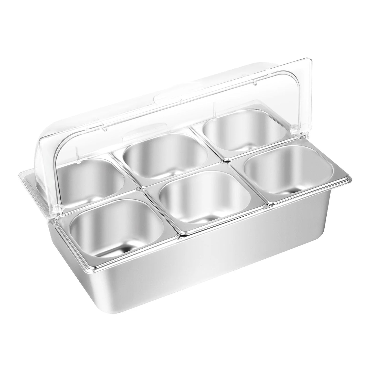 Bymaocar Countertop Condiment Dispenser Buffet Tray For Salad Dressings