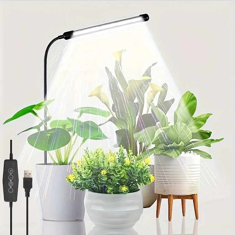 DumiloO Full Spectrum Led Grow Light With Auto Timer Gooseneck