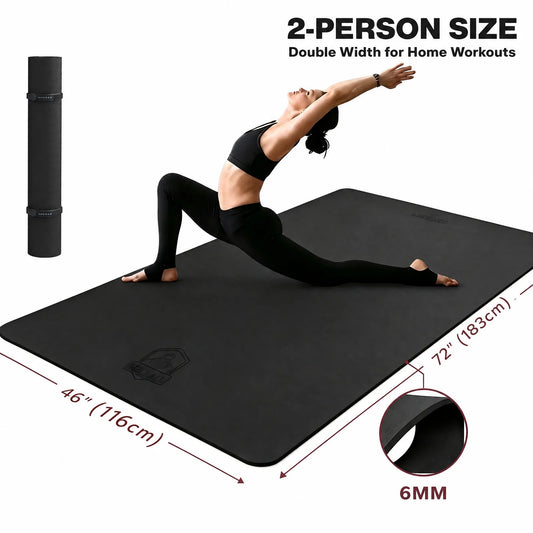 HAPBEAR Non Slip TPE Yoga Mat For Home Workouts EcoFriendly
