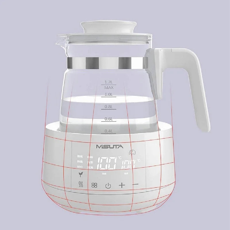 Luouphei Smart Baby Milk Warmer Electric Glass Kettle Temperature Control